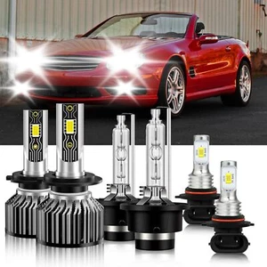 For Mercedes-Benz SL55 AMG 2003-2006 LED HID Headlight Bulb High Low + Fog Light - Picture 1 of 12