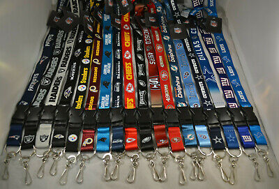 NFL, MLB, NBA Lanyard Key Ring Keychain ID Ba...