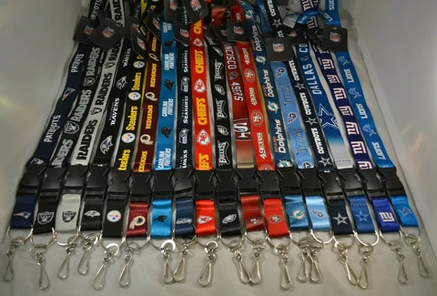 NFL, MLB, NBA Lanyard Key Ring Keychain ID Badge Holder (You Choose Your Team) Cover