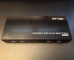 Interruptor KVM USB USB automático de 2 puertos MT-VIKI 4K 60Hz llave de acceso rápido MT-PK201 - Imagen 1 de 7