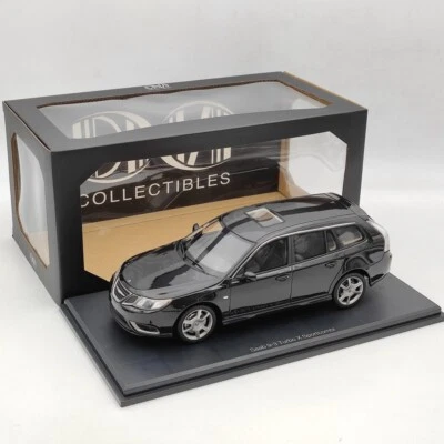 1/18 DNA Collectibles Saab 9-3 Sportcombi Turbo X 2009 Black DNA000101 Resin Car - Image 1 of 4