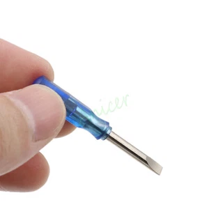 100pcs 45mm x 3mm Mini Flat Slotted Word Head Screwdrivers Micro Repair Tool - Picture 1 of 3