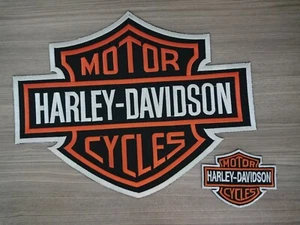 BIG PATCH Road Street Motorcycles Biker Logo Embroidered Sew-on JACKET Jeans - Picture 1 of 3