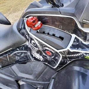 Skull Gear Shift Lever Knob for SUZUKI King Quad Quadmaster Quadrunner ATV 4X4 - Picture 1 of 11