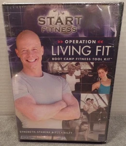 3 DVD SET START FITNESS Operation Living Fit BOOT CAMP TRAINING KIT AT HOME  - Imagen 1 de 3