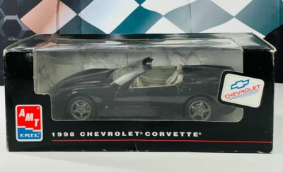 AMT Ertl 1/25 1998 Chevrolet Corvette Convertible Black Diecast Model Car NIB - Image 1 of 4