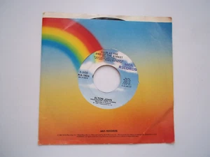 ELTON JOHN - Club At The End Of The Street / Sacrifice - 45 RPM 7" Record 1990 - Picture 1 of 6