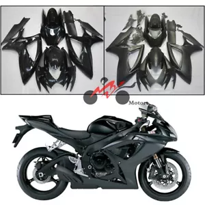 Fairing Kit Fit for Suzuki GSXR 600 750 2006-2007 Glossy Matte Black ABS Frame - Picture 1 of 20