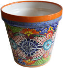 Mexican Handmade Garden Pottery Talavera Ceramic Ayumba Pot