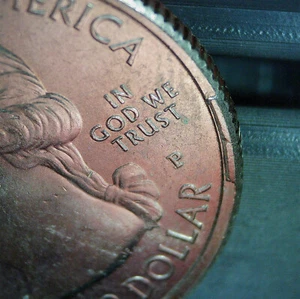 2018 P ATB Voyagers Washington quarter error, obv rim CUD die break K4 - Picture 1 of 6