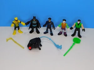 Imaginext DC Super Friends Lot of 5 Figures Light-Up Batman Joker Bane Nightwing - Picture 1 of 15