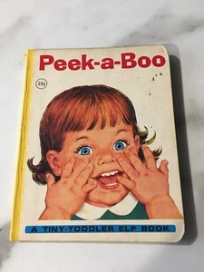 PEEK-A-BOO A TINY TODDLER ELF BOOK VINTAGE Printed In HOLLAND - Picture 1 of 7