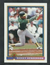 RICKEY HENDERSON 1991 BOWMAN  #213 MINT