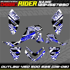 polaris OUTLAW 450 500 525 (2006-2008) graphics decals stickers ATV WRAP QUAD - Foto 1 di 2