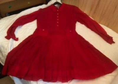 Louis Feraud At Rembrandt  Vintage  1960s Red Mini Dress, small 12, fully lined - Image 1 of 4