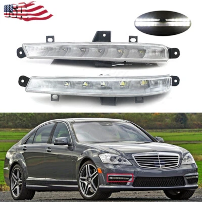 Luz antiniebla diurna LED DRL para Mercedes Benz W221 S63 AMG 2009-2013 Foto 1 de 4