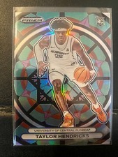 2023 24 Panini Prizm Draft TAYLOR HENDRICKS Stained Glass Insert Case Hit SSP