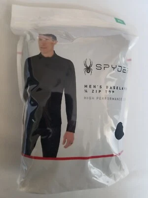 Spyder Men's Baselayer 1/4 Zip Top High Performance Comfort New Great Gift