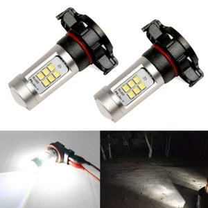 Total 2400LM 6000K High Power PSX24W 2504 LED Fog Light Bulbs - Bild 1 von 4