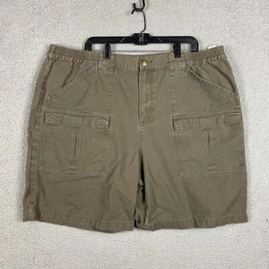 Cabelas Shorts Mens 44 Brown Cargo Pockets Canvas Hiking Outdoors Workwear - Picture 1 of 9