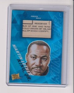 2021 PIECES OF THE PAST RELIC MARTIN LUTHER KING JR.