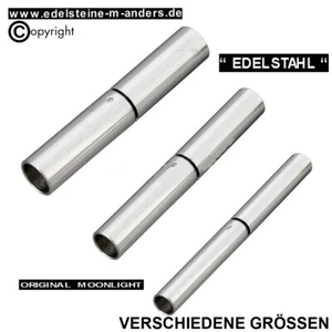 Bajonettverschluss Schmuck Dreh Verschluss Ketten Armband Leder Band Edelstahl - Bild 1 von 8