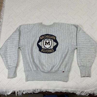 Vintage University Of Michigan Wolverines Pullover Crewneck Sweater Mens-No Size - Image 1 of 4