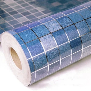 Self adhesive Mosaic Tile waterproof wallpaper for kitchen splashback 500*45cm - Picture 1 of 15