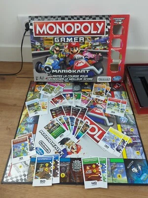 Monopoly Gamer Mario kart Nintendo Hasbro Gaming - Photo 1/4