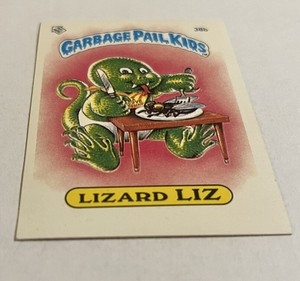 Garbage Pail Kids Lizard Liz 38b GPK Topps 1985 British Series 1 UK 2"x3"