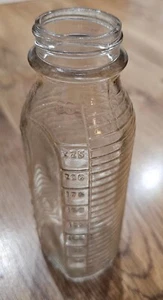Vintage 50er Jahre Glas Storch Marke 8 Unzen Babyflasche - Bild 1 von 2