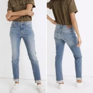 Madewell Women's The Slim Boyjean Boyfriend Jeans in Mayberry Wash Size 27 ND556 - Picture 1 of 12