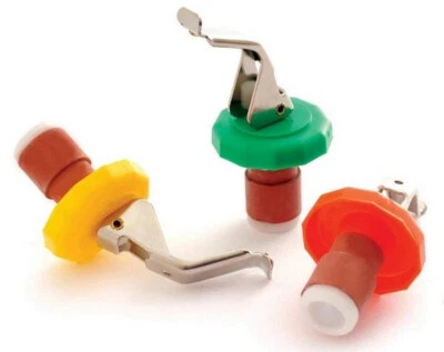 Juego de 3 tapones de botella Norpro - Sellos de corcho vidrio refresco pop botella de vino hermético Foto 1 de 4