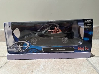 Maserati Spyder Maisto Special Edition 1:18 Diecast Black/Red - Image 1 of 4