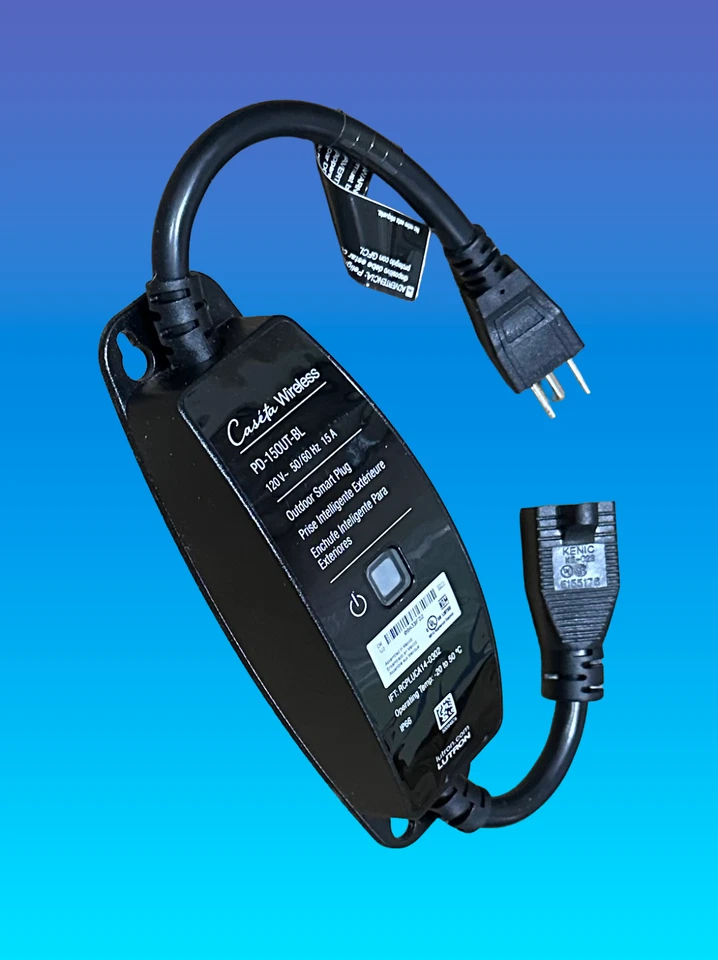 New Lutron ‎(PD-15OUT-BL) Smart Outdoor Plug for Caseta Smart Lighting - Image 1 of 1