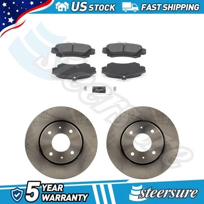 Front Automotive Disc Brake Rotors Brake Pads Kit for 2000-2004 Volvo V40 - Image 1 of 3