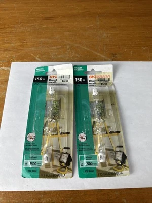 2 SYLVANIA 150T3Q/CL/RP 120V 150W DOUBLE ENDED QUARTZ SHORT 3-1/8"  BULBS - Image 1 of 4