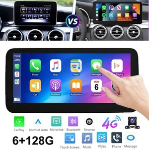 For Benz C/GLC/V/X Class W205 2015-2018 10.25" Stereo Carplay Android14 128G+Cam - Picture 1 of 20