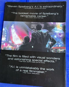 A.I. KÜNSTLICHE INTELLIGENZ DVD Verkauf Glanzprospekt 2002 Vierfachfachfach Spielberg - Bild 1 von 5