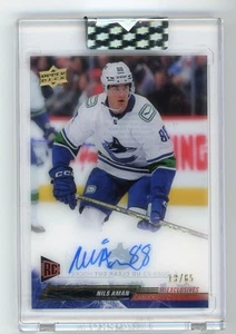 2022-23 Upper Deck Clear Cut UD Exclusives Rookie Auto Nils Aman /65 - Picture 1 of 1