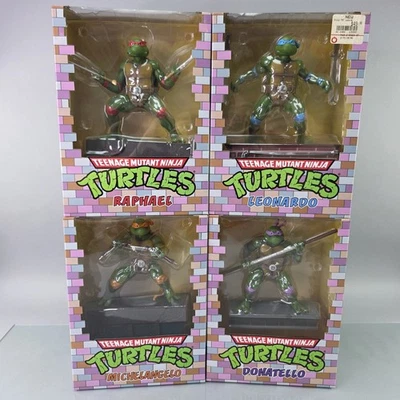 Estatua de Tortugas Ninja Adolescentes Mutantes Escala 1:8 JUEGO COMPLETO 4 PIEZAS Coleccionables TMNT Foto 1 de 4