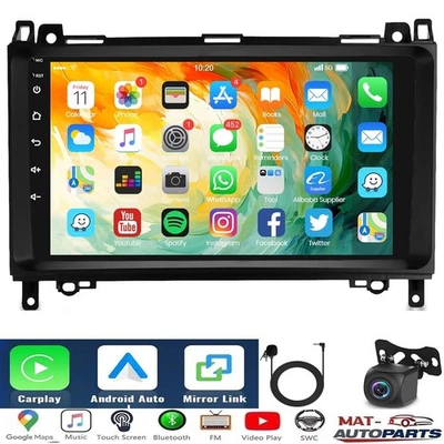 9" 2+32G Android 14 Autoradio für Benz A/B Class W169 W245 B160 B170 B180 B200 - Bild 1 von 4