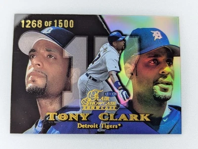 Flair Showcase #32 Tony Clark Row 1999 1 #/1500 Detroit Tigers Foto 1 de 2