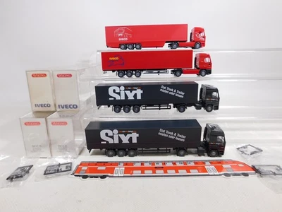 4X Wiking H0 1:87 Sattelzug Iveco: 516 02 36 Sixt+2626+2736 Mint+Box #CY880-0,5 - Immagine 1 di 4