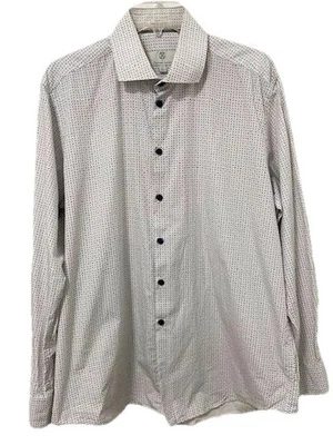 Camisa de vestir Christian LaCroix corte contemporáneo cachemir abotonada talla grande 16,5 Foto 1 de 4