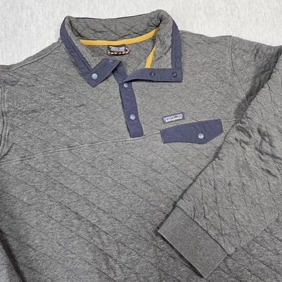 Sudadera Patagonia Para Hombre 2XL Algodón Orgánico Acolchada Snap-T Gris 25371 Foto 1 de 4