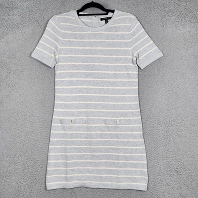 Banana Republic свитер платье женщин маленький вязаный коротким рукавом в полоску карманы - Изображение 1 из 4