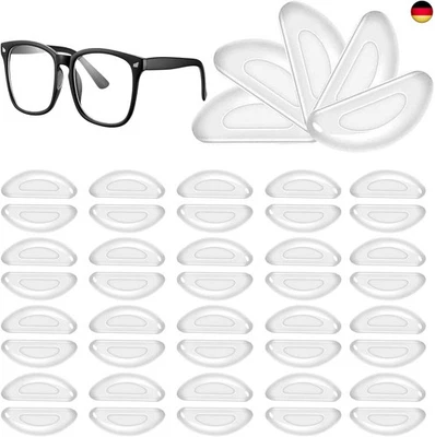 SHULLIN 20 Paare Selbstklebend Silikon Nasenpads Anti Rutsch Silikon Brillen - Bild 1 von 4