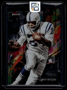 2024 Topps Finest #4 Lenny Moore Black Refractor SP #15/25 - Imagen 1 de 2