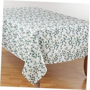  Eucalyptus Leaf Tablecloth, Eucalyptus, 70"x160"  - Picture 1 of 4